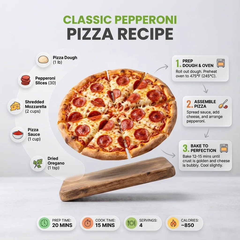 Ultra-clean modern recipe infographic