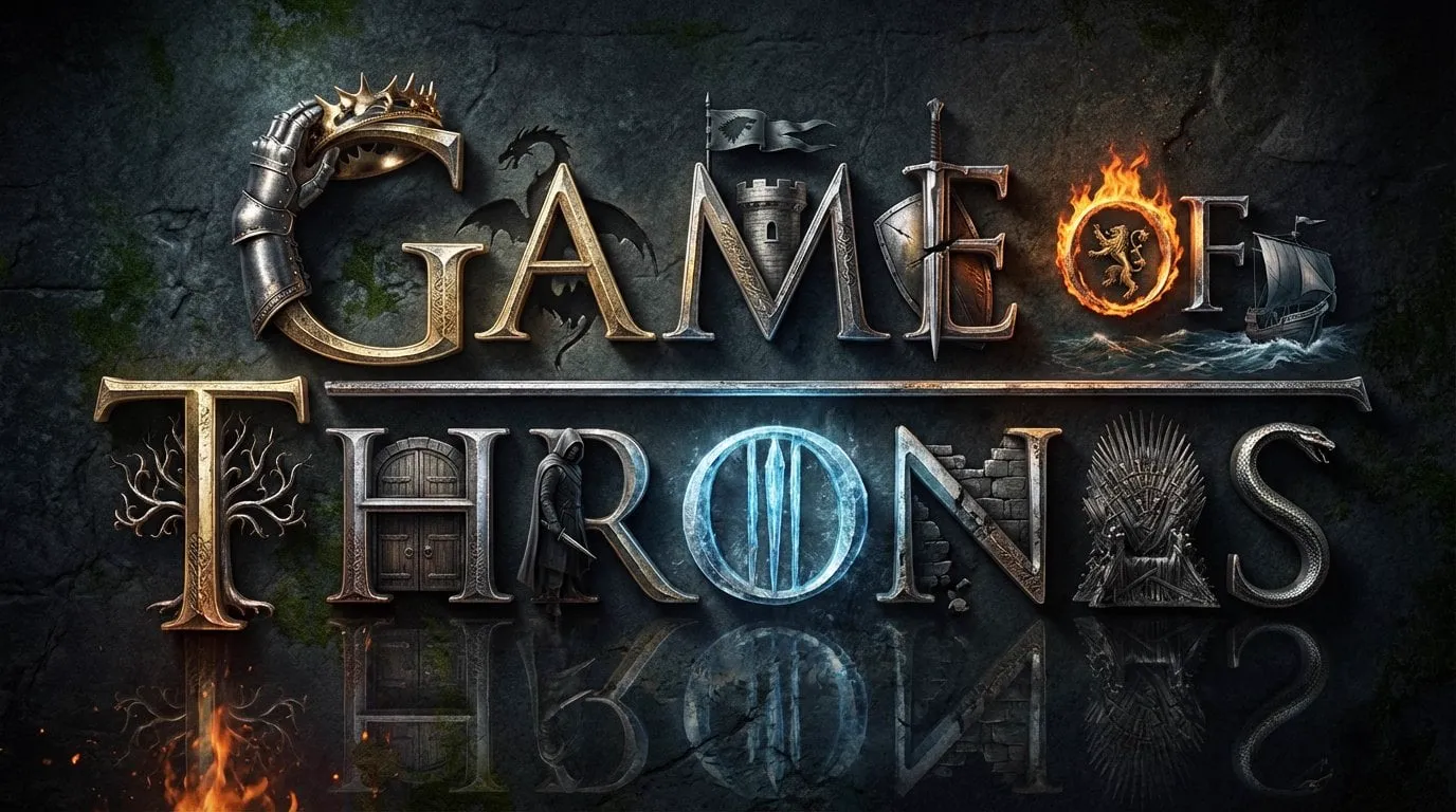 Create a high-quality 3D metallic typography composition of the title [MOVIE /… — 4/4