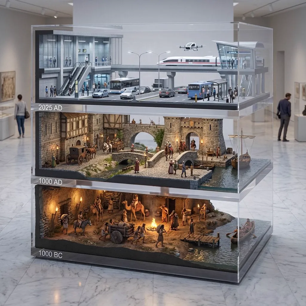 Cinematic, hyper-realistic. A stacked depth composition of ultra-detailed 16K… — 1/2