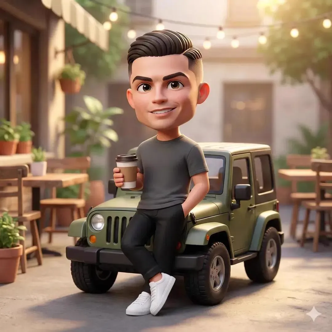 Ultra-detailed 3D chibi-style character with a big head and expressive eyes,… — 1/2