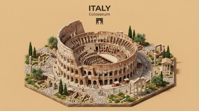 \create an Isometric Miniature 3D Diorama Representing