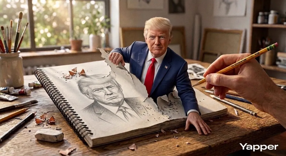 Hyper-realistic 3D illustration of Albert Einstein emerging from the pages of a… — 2/2