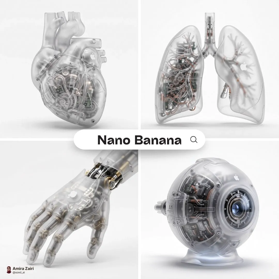 A hyper-realistic 3D anatomical human [organ] made from semi-translucent…