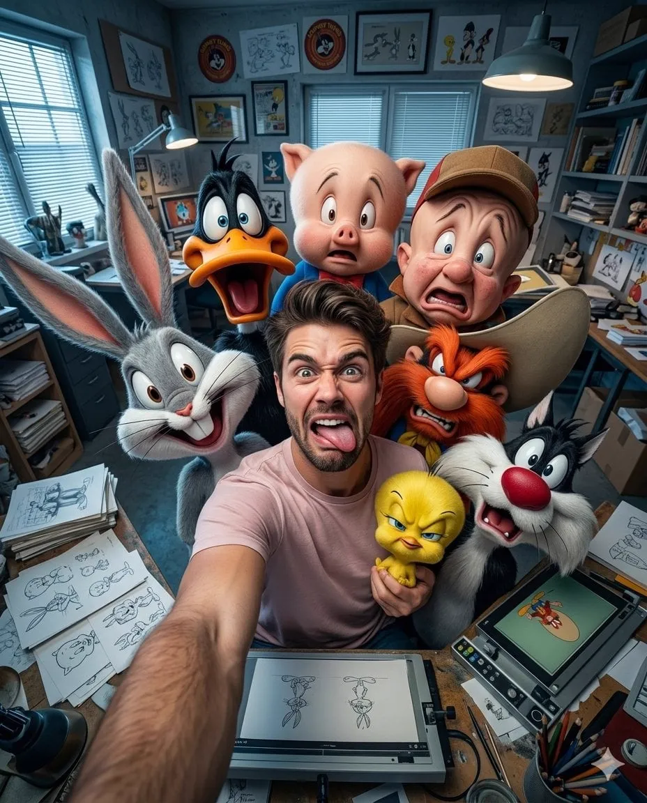 Ultra-realistic 4:5 vertical format ultra wide angle 13mm selfie of me with…