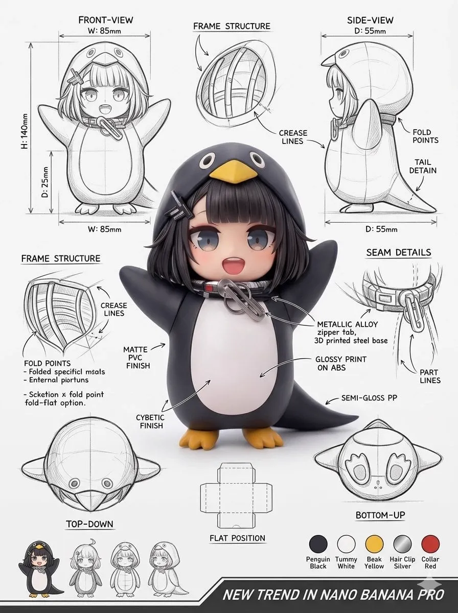 Using the attached image, create an illustration sheet of professional…