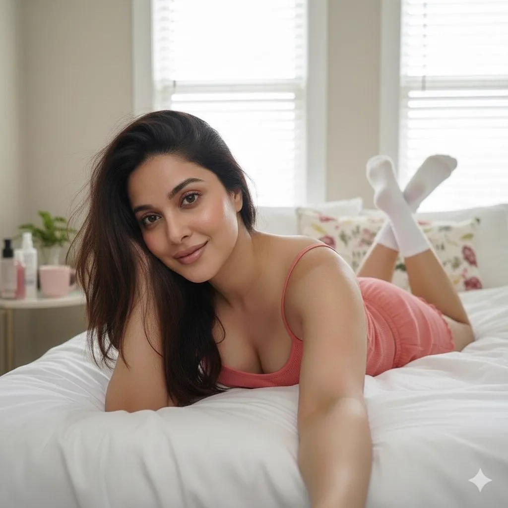 Good Night X Fam ♥️ ☆ Sexy & Hot Virgin Young Lady in own luxury bedroom — 1/4