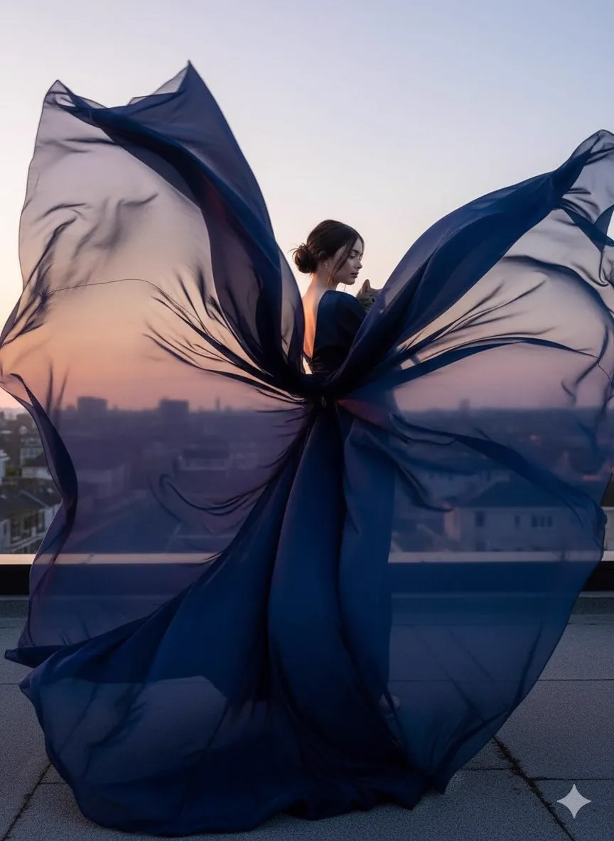 { "render_goal": "High-fashion cinematic motion shot", "focus": "fabric…