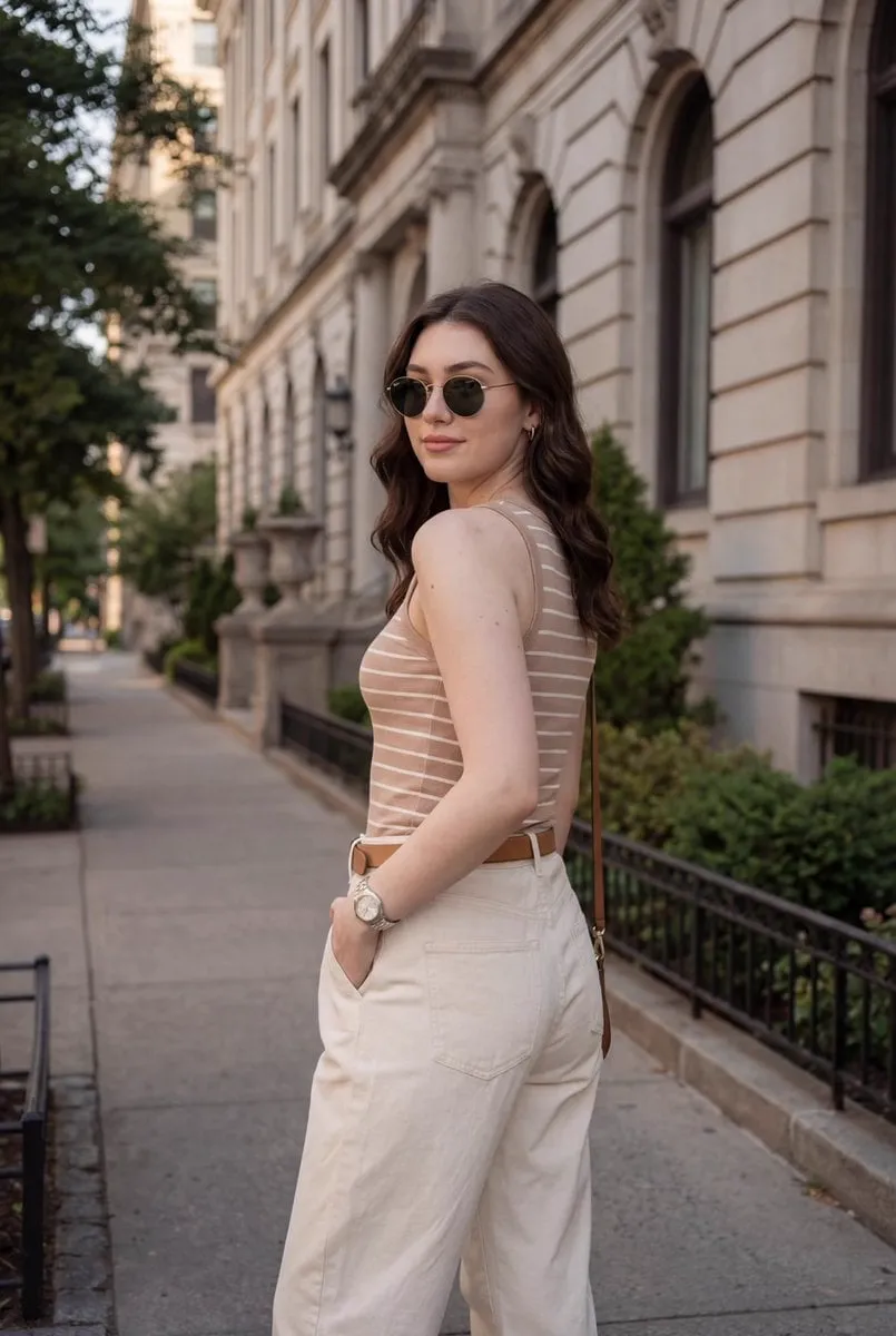 { "scene_type": "outdoor urban street portrait", "composition": { "framing":… — 2/2