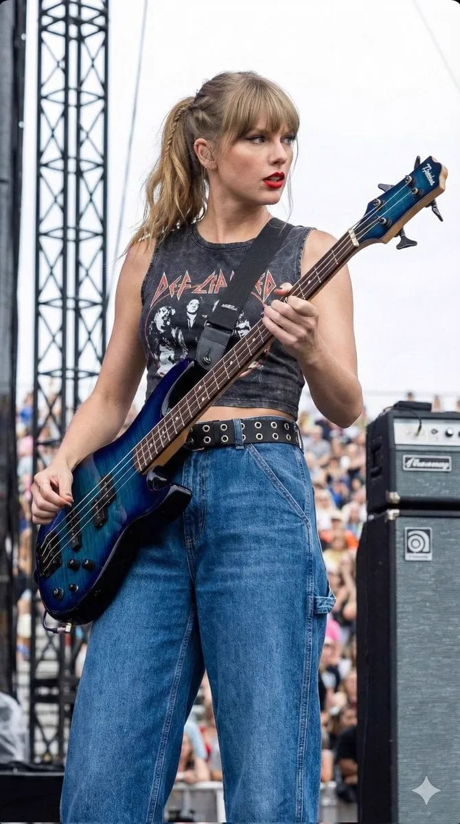 { "image_generation_prompt": { "subject": { "main": "young female musician bass… — 1/2