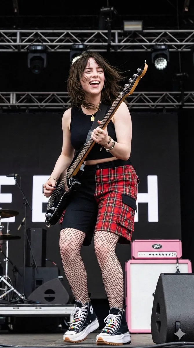 { "image_generation_prompt": { "subject": { "main": "young female musician bass… — 2/2