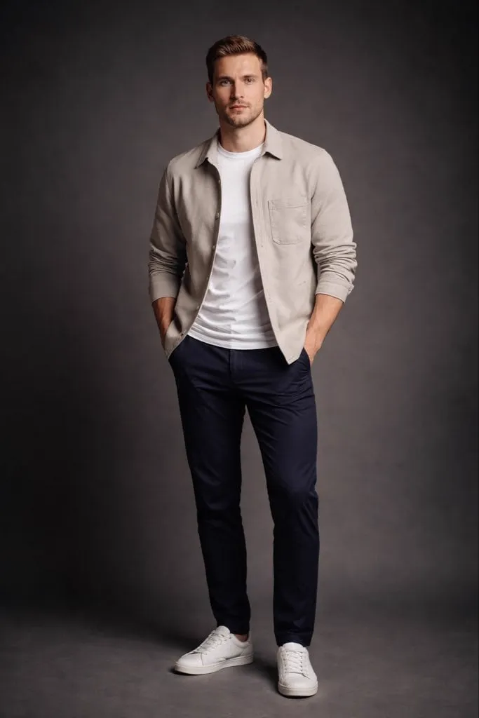 Photorealistic studio portrait of an average British man in his late 20s to… — 1/2