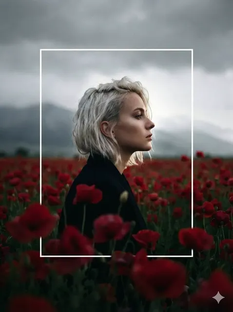 Cinematic, High-Contrast Profile Portrait of a Woman