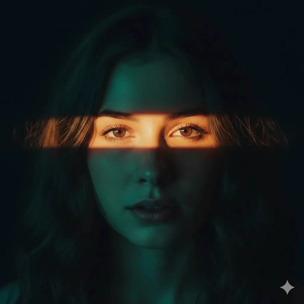 Ultra-realistic cinematic portrait of a young woman with soft brown hair,… — 2/2