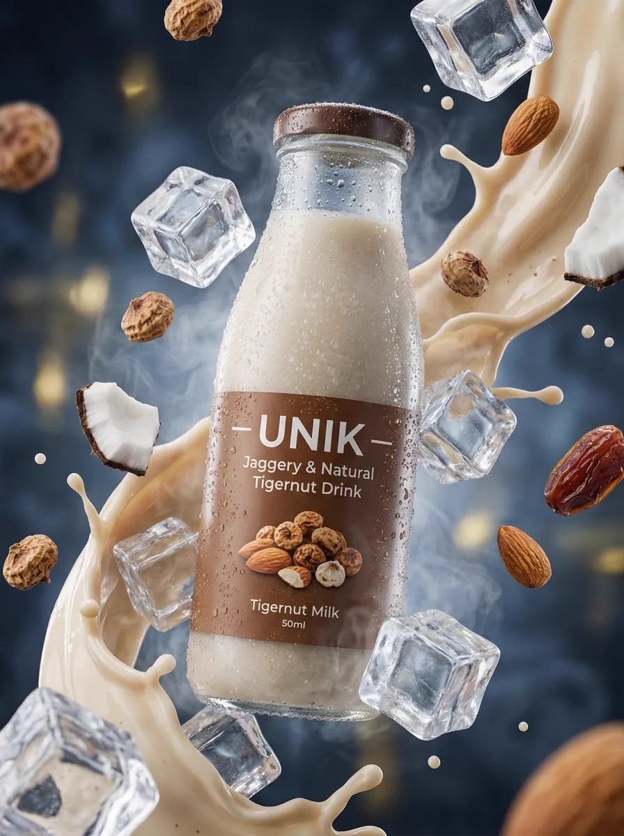 Ultra-realistic lifestyle beverage advertisement featuring a chilled bottle of… — 2/4