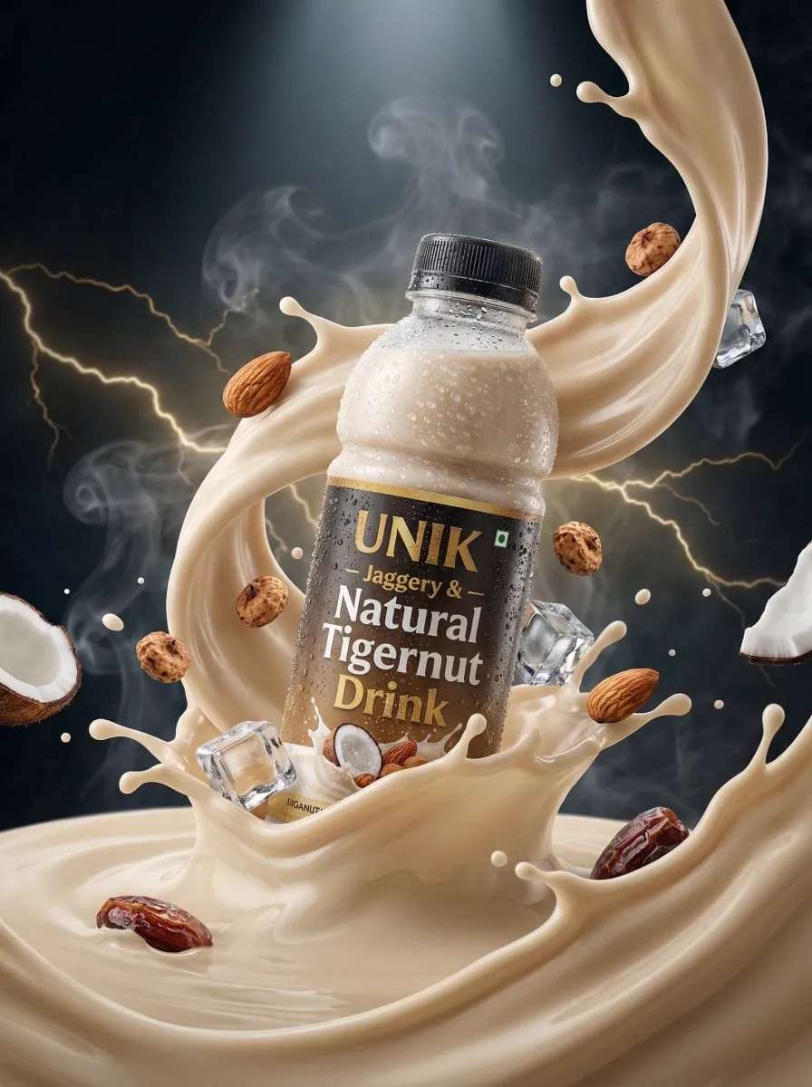 Ultra-realistic lifestyle beverage advertisement featuring a chilled bottle of… — 4/4