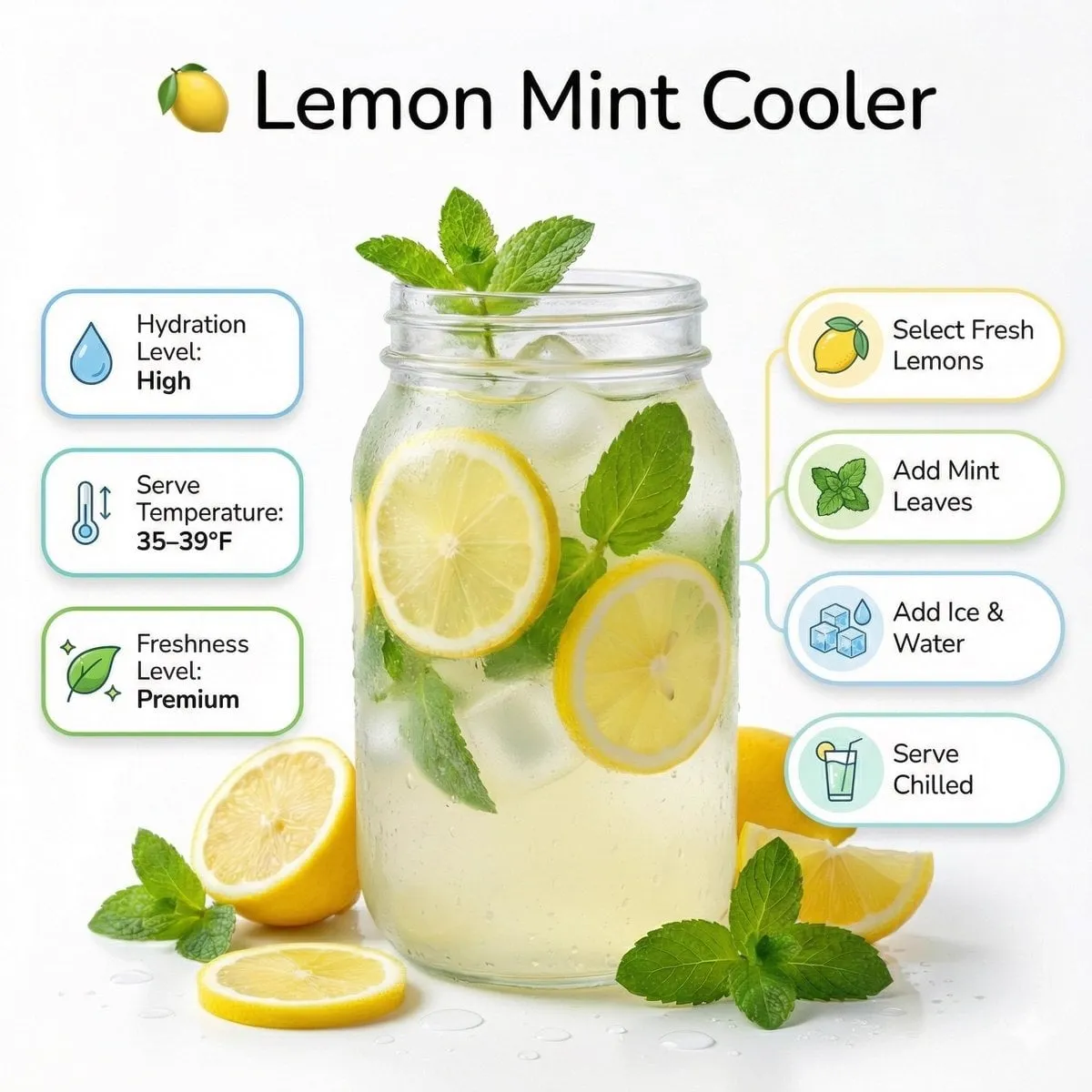 Bright summer infographic showcasing watermelon juice, icy texture, watermelon… — 2/2