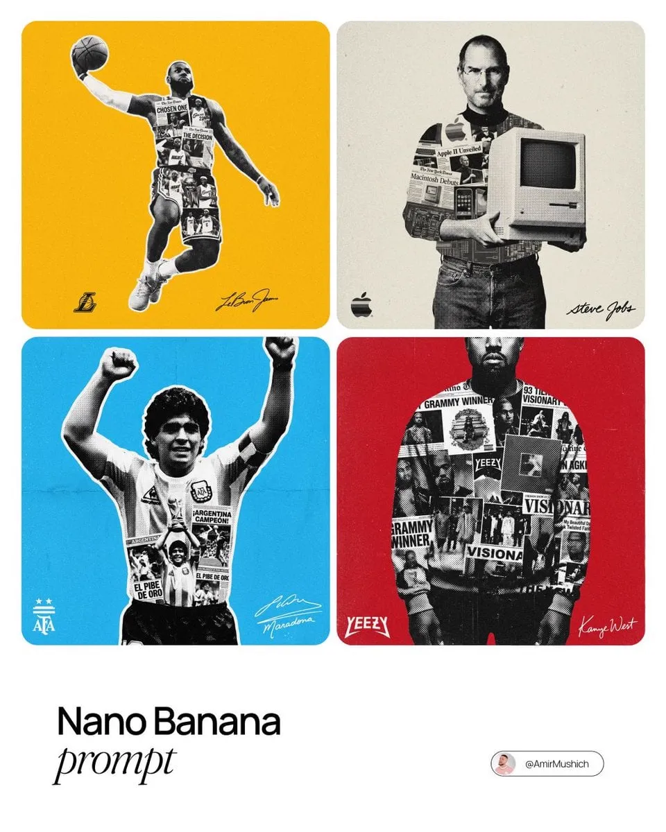 [Lebron James]. Act as a graphic designer specializing in "Modern Vintage"…
