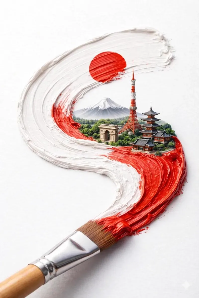 A hyper-realistic macro shot of a paintbrush creating a thick textured paint… — 3/4