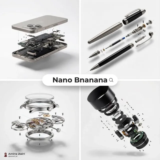 Exploded Products with Inner Mechanics Product