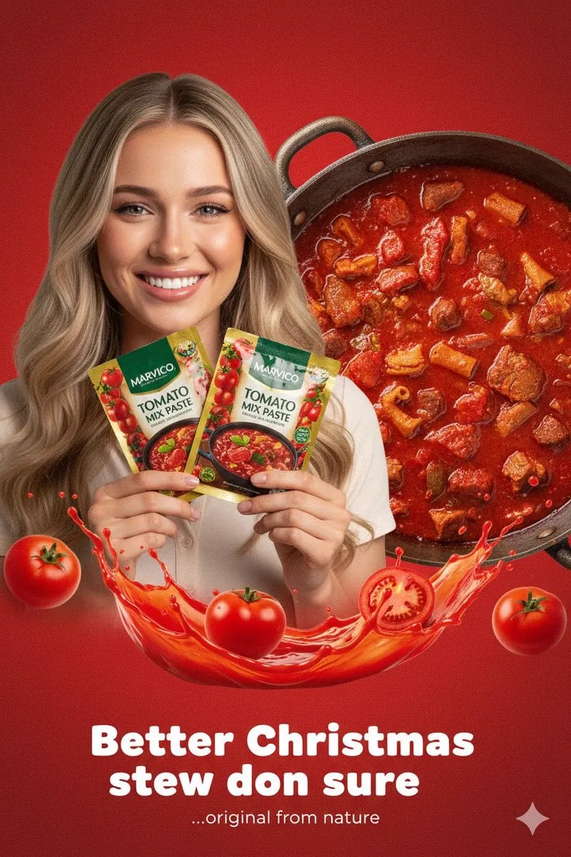 { "subject": { "primary": "Two foil sachets of Marvico Tomato Mix Paste…