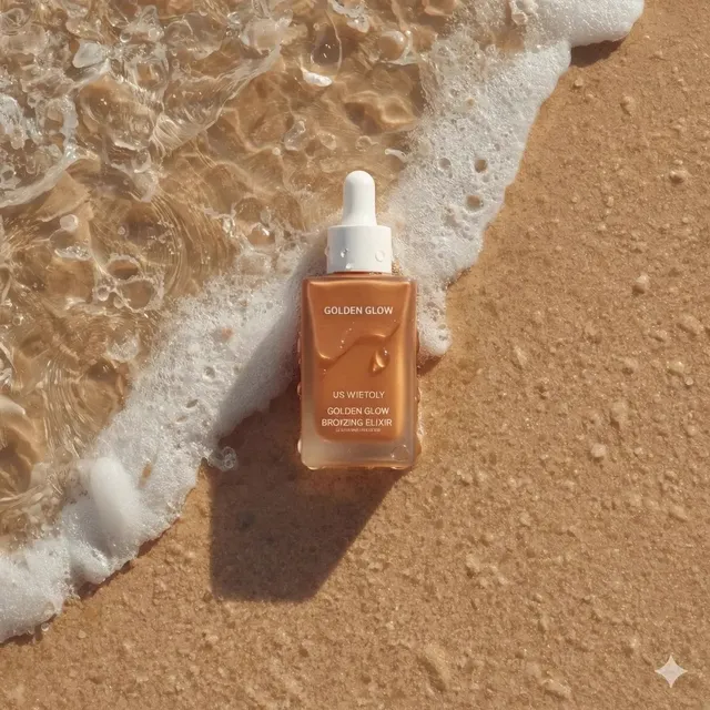 Ultra-Realistic Summer Skincare Product Photography