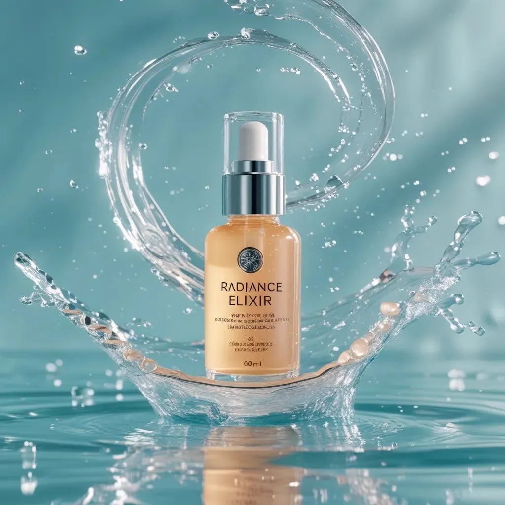 Luxury skincare commercial, ultra-premium aesthetic
