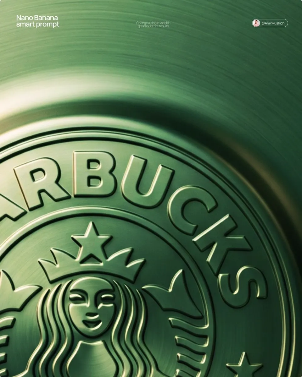 [BRAND NAME] + [METAL COLOR] Act as a Senior CGI Artist and Brand Identity…