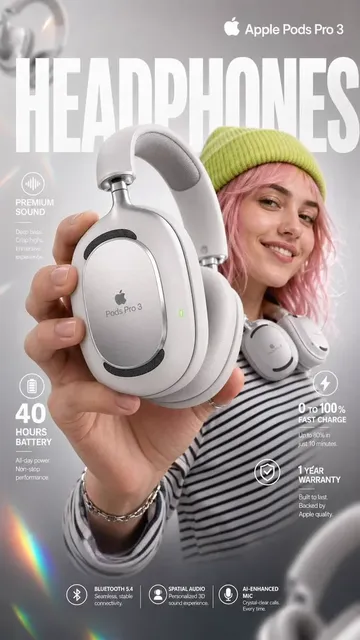 High-Impact E-Commerce Infographic for "apple Pods Pro
