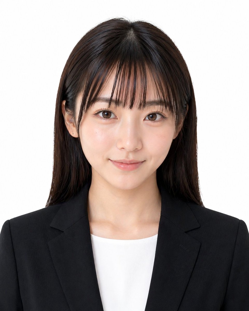 Formal Japanese ID Photo Portrait