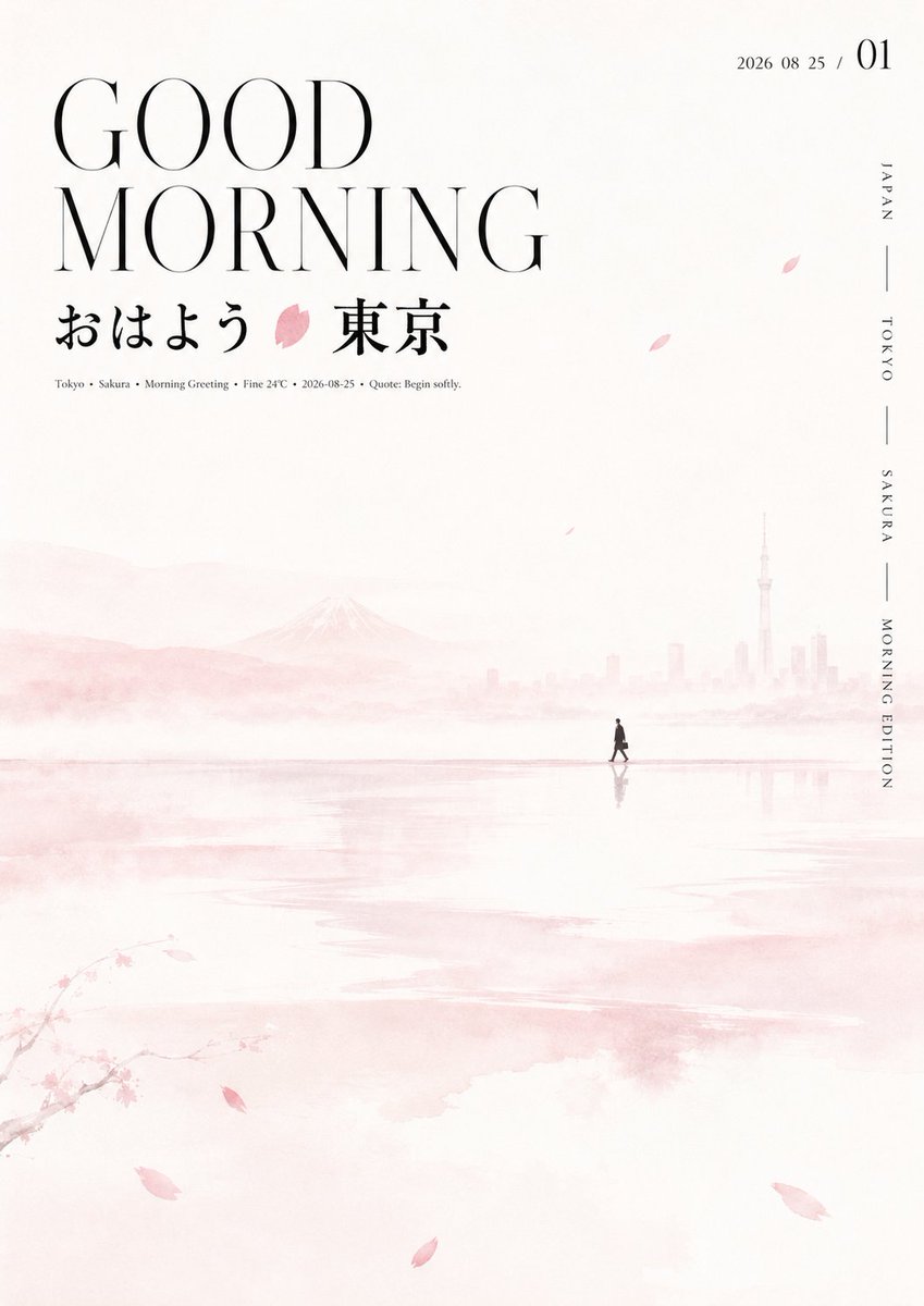 Oriental Aesthetic Typography Layout