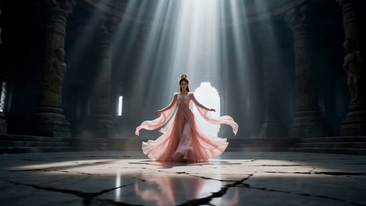 Cinematic Wuxia Celestial Warrior Dance