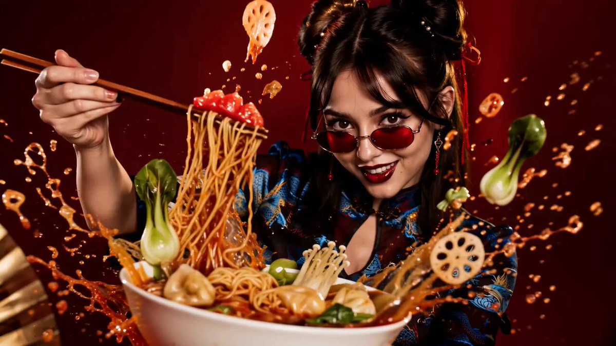 Cinematic Spicy Noodle Food Commercial