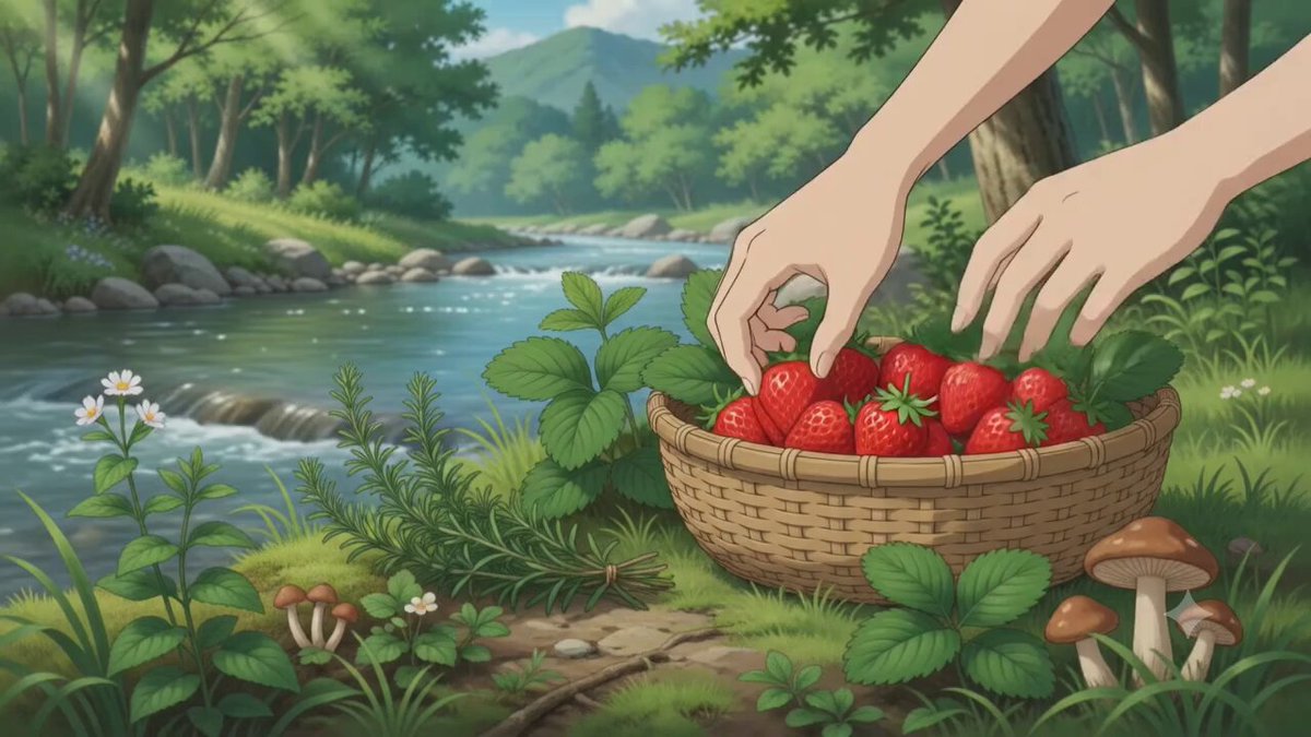 Countryside Omurice Preparation Anime