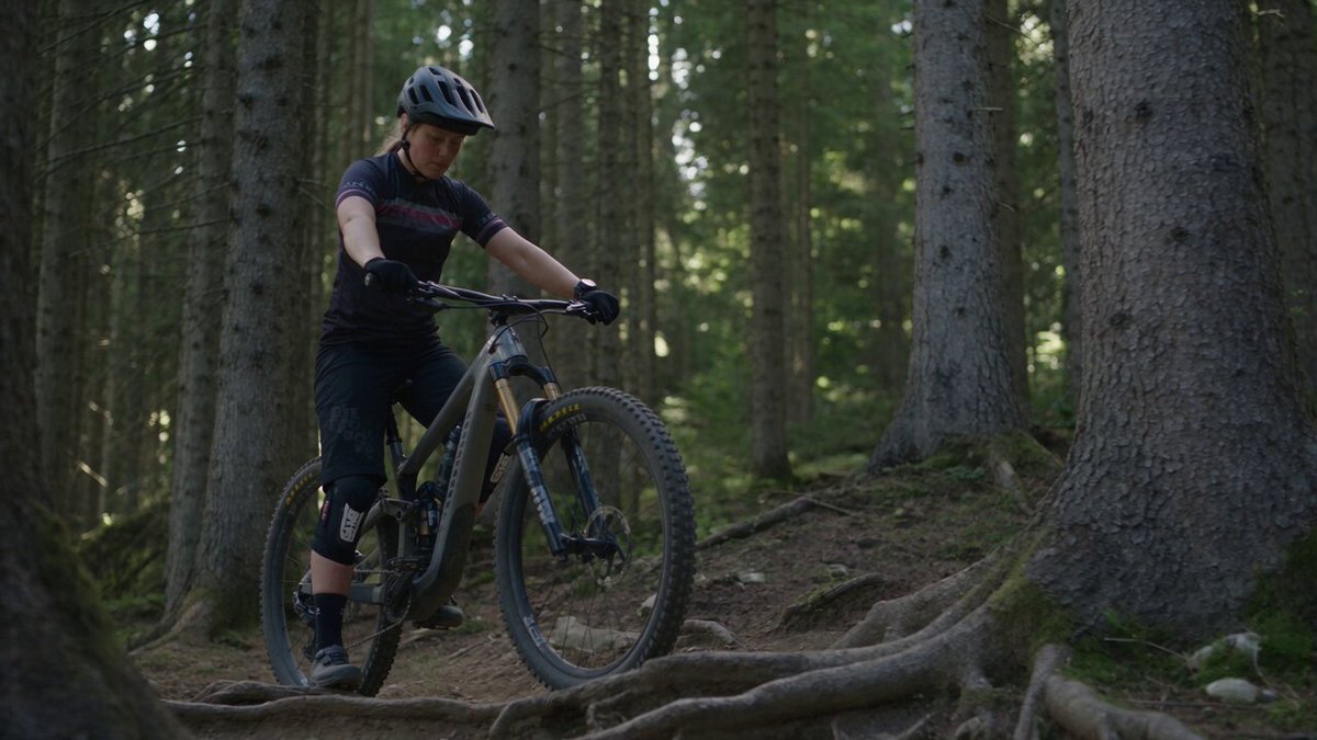 Mountain Bike Downhill Action