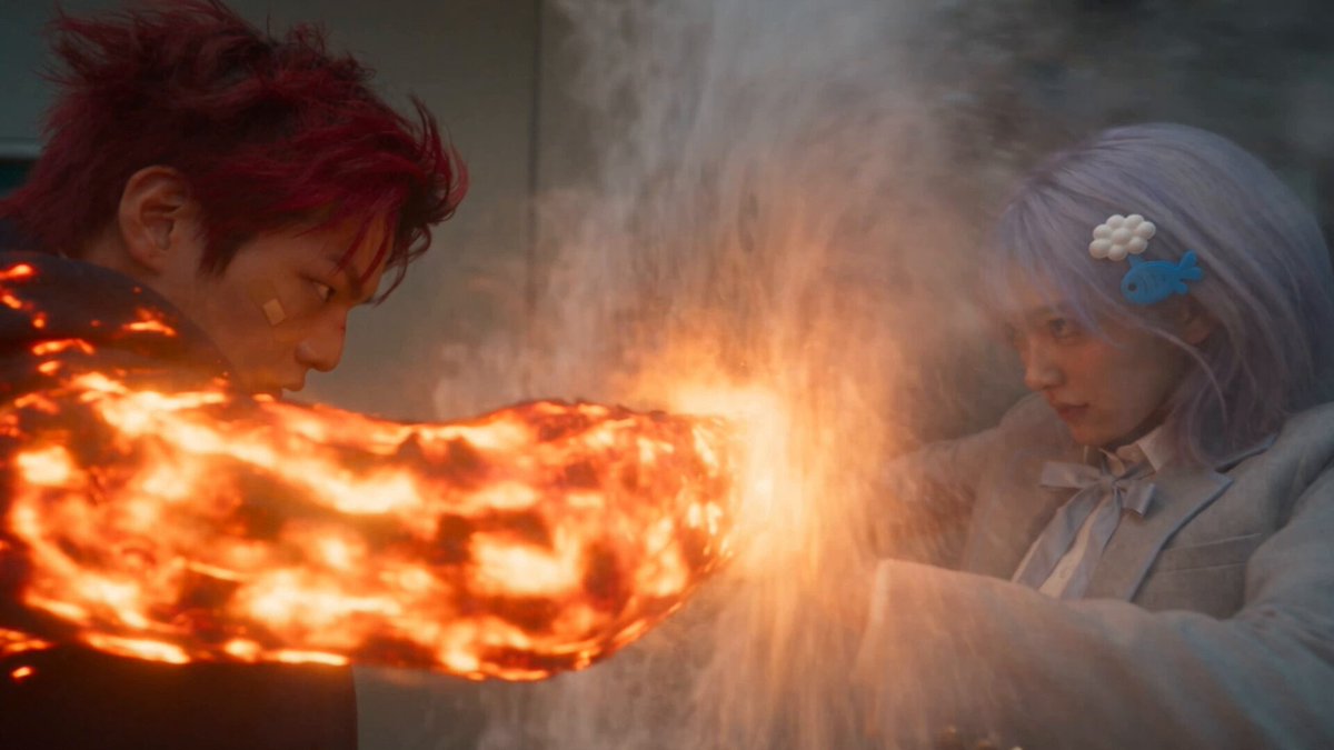Korean School Corridor Supernatural Fight