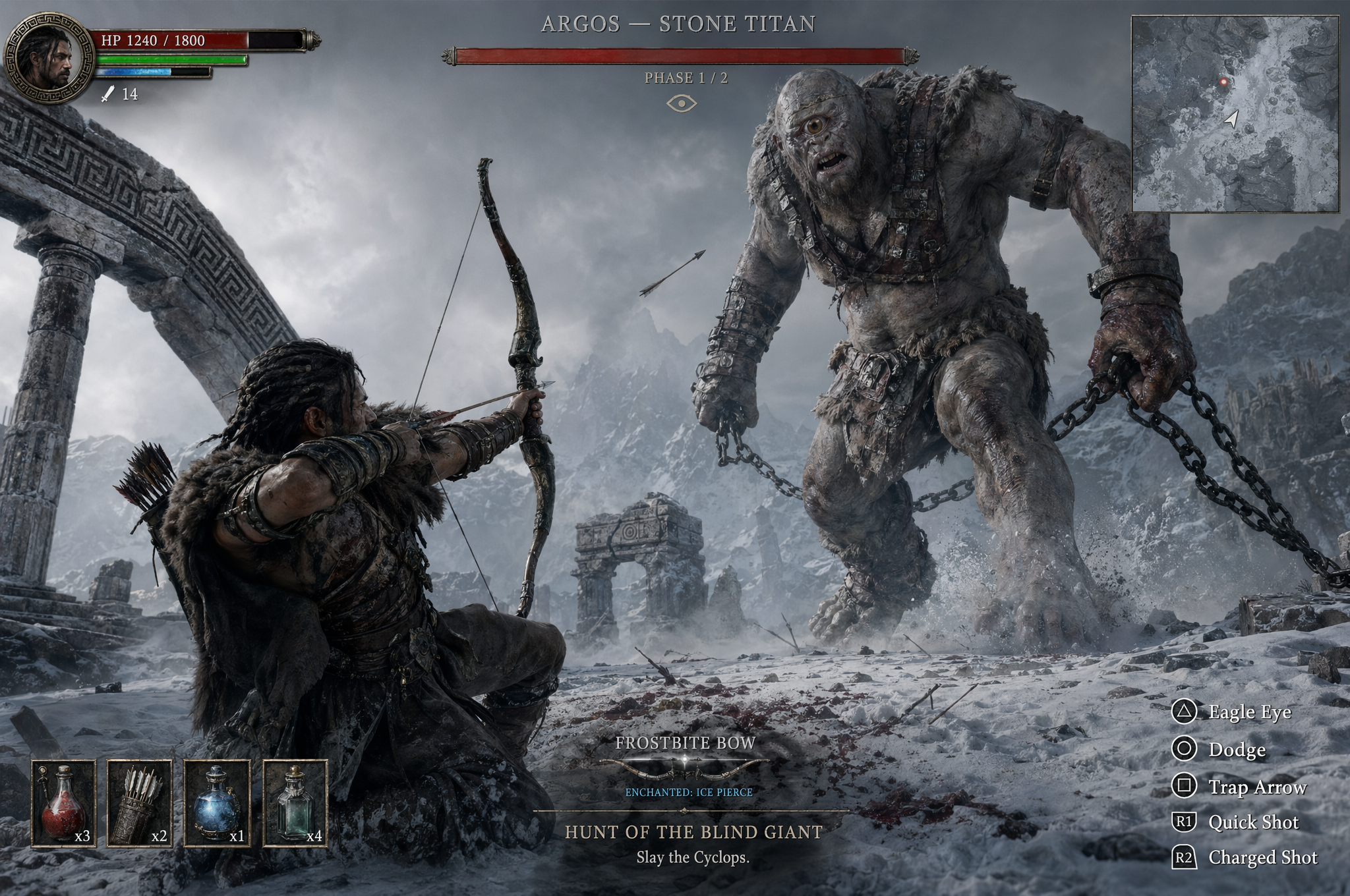 Hyper-realistic game screenshot, next-gen AAA quality, photorealistic third-person...