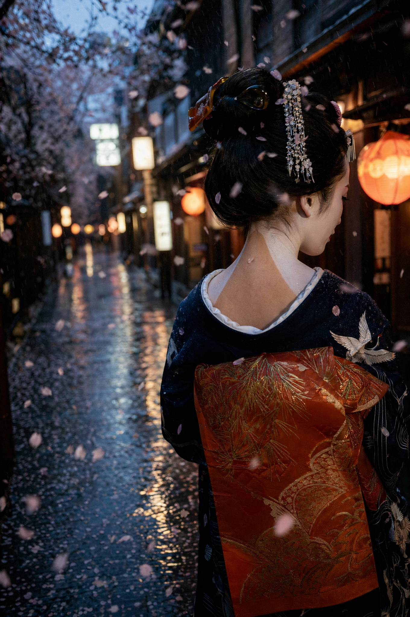 Cinematic editorial photograph, documentary fashion hybrid, shot on 35mm film...